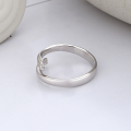 wholesale S925 silver open couple ring with a hugging design, romantic, creative, and stylish, in an ins Korean-inspired fashion-0-2