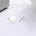 wholesale S925 Sterling Silver Crown Snowflake Clover Lightweight Niche Trendy Cute Design Earrings Studs-0-2