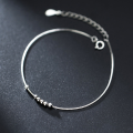 wholesale S925 Silver Korean-style Fresh and Elegant Small Silver Bead Bracelet Sweet and Ladylike Light Bead Bracelet for Women S2606-0-1