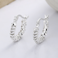 wholesale S925 Sterling Silver Ins Small Design Irregular Broken Silver Earrings, Versatile Minimalist Trendy Earrings-0-1