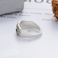 wholesale S925 Silver Retro Vintage Creative Lightning English Letters Literary and Artistic Style Trendy Personality Adjustable Ring-0-2
