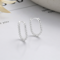 wholesale S925 Sterling Silver Twisted Geometric U-Shaped Ear Clasp, Personalized Trendy Ins Style Light Luxury Earrings for Women-0-0