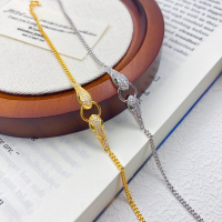 wholesale S925 Sterling Silver Maker's Brand Snake Diamond Bracelet Fashion Luxury Minimalist Design Versatile Wrist Accessory Gift for Wife-Snake bracelet gold &gt; 925 silver