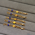 wholesale S925 gold-plated antique-style accessory enamel drip oil dopamine chain bracelet DIY extension chain tail chain jewelry-0-1