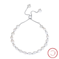 wholesale S925 Sterling Silver Cloud-pull Jewelry Baroque 5-6mm Natural Freshwater Pearl Bracelet Direct Wholesale from Manufacturer-0-6