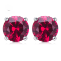 wholesale Metal material, Moojing Jewelry new 1-carat round diamond red corundum 65mm daily fashion cross-border style-0-0