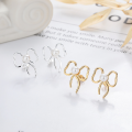 wholesale S925 Silver Fashion Korean Style Creative Bow Pearl Earrings with Ear Studs-0-2