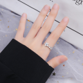 wholesale S925 Sterling Silver Retro Thai Silver Constellation Ring Lucky Star Goodluck Couple Adjustable Ring for Women-0-3