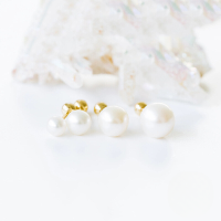 wholesale S925 Sterling Silver Minimalist Pearl Threaded Cartilage Ear Stud, A Popular Cross-border Trendy Creative Single Earring In Japan And Korea-Single 3.5mm