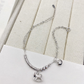 wholesale S925 Sterling Silver Immediate Fortune Ingot Minimalist Bracelet, New Fashionable Light Luxury Niche Design Versatile Hand Accessory-0-5