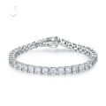 wholesale S925 Silver New Style 04ct High Carbon Diamond Minimalist Luxury Trendy Full Diamond High-End Feeling Bracelet-0-0