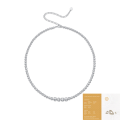 wholesale S925 Sterling Silver Moissanite In the Name of Light Necklace Elegant Collarbone Chain Cross-Border Hot Selling Necklace Factory Wholesale-0-6