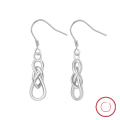 wholesale S925 Sterling Silver Celtic Knot Earrings for Women, Minimalist and Elegant, Small and Chic, High-End Feel, Ins Style, Versatile-0-4