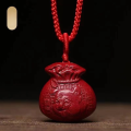 wholesale Metal material Zhu sand genuine product twelve Chinese zodiac fortune bag pendant for men and women purple gold sand money bag necklace accessory Year of the Dragon hanging piece-0-16