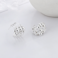 wholesale S925 Sterling Silver European and American Cross-Border Minimalist Rotating Multi-Layer Line Geometric Irregular Stud Earrings-0-1