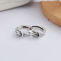 wholesale S925 Sterling Silver Minimalist Distressed Knotted Creative Geometric Irregular Ear Cuffs for Women-0-1