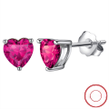 wholesale S925 Sterling Silver December Birthstone Earrings, Heart-shaped Zircon Cross-border Best Seller-0-11