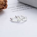 wholesale S925 Sterling Silver Minimalist Bamboo Knot Hoop Ear Clasps, Fashionable Commute, Niche Design, Versatile Earrings-0-2
