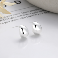 wholesale S925 Sterling Silver Geometric Oval Teardrop Earrings, Simple and Stylish Commuter Light Luxury Versatile Women's Earrings-0-0