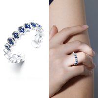 wholesale 925 Sterling Silver Bfirst【Dragon Scale Series】 Fashion Women's Minimalist Ring Niche High-End Luxury Open Adjustable Wholesale-Dragon scale earrings