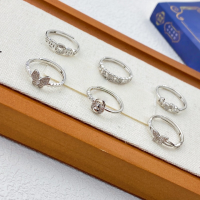 wholesale S925 Sterling Silver Maker New Chinese Style Women's Ring Fashion Light Luxury Retro Niche Design Ring Hand Jewelry-Fengzhi Facai-Coin Ring Adjustable opening