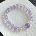 wholesale S925 Sterling Silver Natural Lavender Amethyst Nine Purple Fire Year Bracelet for Women with Sparkling Zircon, Versatile Crystal Wholesale-0-0