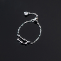 wholesale S925 Silver Zodiac Sign Ring for Women, Korean Style Fashionable Diamond-Encrusted Elegant Beaded Index Finger Ring J4963-0-16