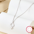 wholesale S925 Sterling Silver Small Cross Pendant Choker Necklace for Women, Minimalist Layering Chain, Wholesale-0-2