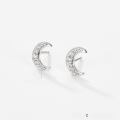 wholesale S925 Sterling Silver Star, Cloud, and Moon Combination Set Earrings, Small and Exquisite Minimalist Jewelry-0-5
