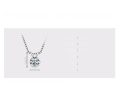 wholesale S925 Silver Classic Six-Prong Moissanite Necklace, Cross-Border New Luxury Minimalist Pendant, Fashion- Versatile Collarbone Chain-0-8