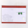 wholesale 925 sterling silver inlaid with cabochon Hetian jadeite earrings, certified ethnic retro Chinese-style jade earrings-0-3