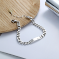 wholesale S925 Sterling Silver Happy Every Day Smiley Face Bracelet Ins Retro Niche Design Jewelry Women's Trendy Wrist Accessory-0-2