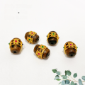 wholesale S925 silver gold-plated natural agarwood spacer bead barrel bead accessories DIY handmade semi-finished new product bracelet necklace stringing decoration-0-4