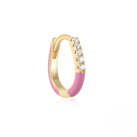 wholesale 925 Sterling Silver Irregular Drip Earrings, Summer Luxury Colorful Dopamine Earrings For Women-Single gold-light pink oil drop 925 silver