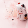 wholesale S925 Silver Ankle Chain Korean Style Personality Cat Simple Fashion Bell Ankle Chain Accessory S2381-0-1