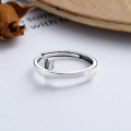 wholesale S925 Sterling Silver Vintage Elegant Creative Unique Crown Letter Queen English Index Finger Open Ring for Women-0-1