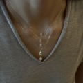 wholesale S925 Sterling Silver Waterdrop Crystal Pendant Necklace Sweet and Luxurious Minimalist Design Elegant and Delicate Collarbone Chain-0-5