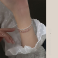 wholesale S925 Sterling Silver Small Fresh Strawberry Quartz Beaded Bracelet, Sweet and Girly Ins-style Accessory S6128-0-2