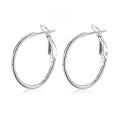 wholesale S925 sterling silver INS-style high-end minimalist fashion glossy designer plain earrings wholesale-0-4