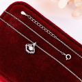wholesale S925 Sterling Silver Maker Hollow-Out "Grateful for You" Dynamic Necklace, Fashionable and Luxurious Niche Design Popular Collarbone Chain Jewelry-0-3