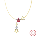 wholesale S925 Sterling Silver Y-Shaped Colored Zircon Pendant Necklace for Women Direct from Manufacturer Wholesale-0-38