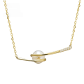 wholesale 9K Gold Pearl Necklace, Yili Jewelry Manufacturer Wholesale Summer Retro Minimalist Luxury Style-0-0