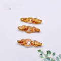 wholesale Gold-plated S925 silver chain semi-chain three-connection accessory bracelet necklace charm DIY handmade semi-finished product new-0-9