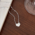 wholesale S925 Sterling Silver Crushed Ice Ruyi Lock Pendant Necklace for Women, NewCollarbone Chain Necklace for Spring and Summer 2025-0-1