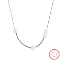 wholesale S925 Sterling Silver Necklace with Natural Freshwater Pearl Pendant Collarbone Chain, Cross-Border Wholesale-0-57