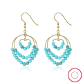 wholesale [S925 Sterling Silver] GME Set Fresh and Sophisticated Fashion Internet-Famous Turquoise Tassel Earring Accessories-0-46