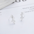 wholesale S925 Sterling Silver Korean Style Sweet Irregular Bow-shaped Stud Earrings Ins Creative Design-0-0