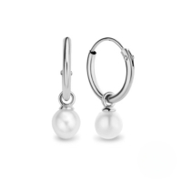 wholesale S925 Sterling Silver Pearl Drop Earrings, Cross-border Bestseller, Ins Style, Creative And Versatile Women's Earrings-Platinum