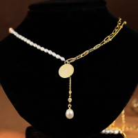 wholesale 925 Silver Freshwater Pearl Necklace, Autumn and Winter Style Sweater Chain for Women, High-End Sense Long Pendant Versatile for Physical Store Orders-Pearl Tassel Necklace 925 Silver