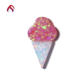 wholesale Metal material, synthetic opal OPAL ice cream/ice cream ear stud pendant inlaid with synthetic opal cultivated opal-0-0